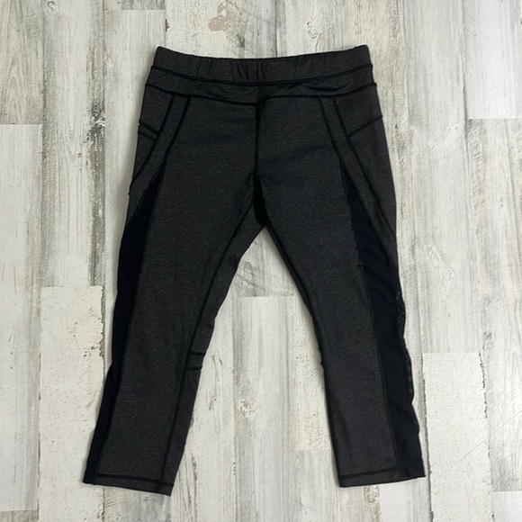 Kyodan Pants - #T33 Large gray leggings cropped size L KYODAN
